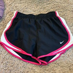 Pink/black/white Nike Dri-fit running shorts size small